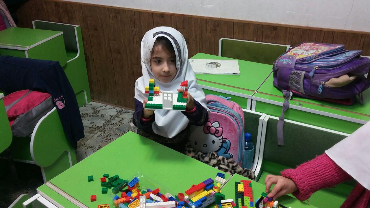 فعالیت های لگوی آموزشی دی ماه دانش آموزان باران اندیشه